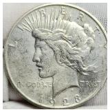 1923-S Peace Dollar AU58