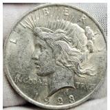 1923 Peace Dollar MS60