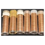 (6) Rolls BU Lincoln Cents: