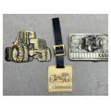 Farm Belt Buckles & Fob