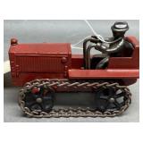 Cast Iron Dozer Crawler w/ Man