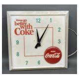 Coca Cola Electric Advertising Wall Clock