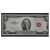 1953 $2 Red Seal Legal Tender Bank Note Nice