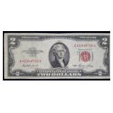 1953 $2 Red Seal Legal Tender Bank Note Nice