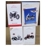 4 Harley Davidson Keepsake Ornaments