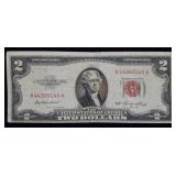 1953 $2 Red Seal Legal Tender Bank Note Nice