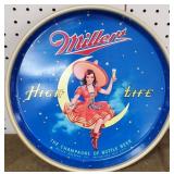 12" Miller High Life Metal Tray