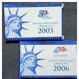 2003 & 2006 US Mint Proof Sets Mint in Box