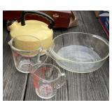 Measuring Cups & Tea Kettle