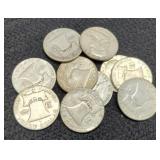 10 Franklin Half Dollars