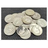 20 Silver Washington Quarters