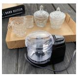 Mini Food Processor, Creamer & Sugar