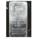 10 Troy Oz .999 Fine Silver Engelhard Bar Nice