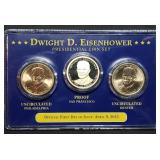 2015 Dwight D Eisenhower Presidential Dollar Set