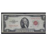 1953 B $2 Red Seal Legal Tender Nice Note