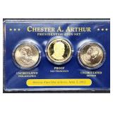 2012 Chester Arthur Presidential Dollar Set