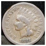 1881 Indian Head Penny