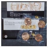 2010 First Spouse Bronze Four Medal Set BU