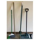 Rake, Shovel and Broom