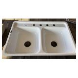 Enameled 2 Hole Sink