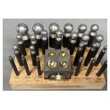 25 piece Doming Punch/Block Set