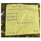 500ct .45 ACP Brass