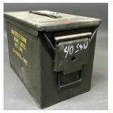 17 lbs .40 S&W Brass in Large Steel Ammo Can