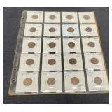 (20) Indian Head Cents Back To 1905 All F+