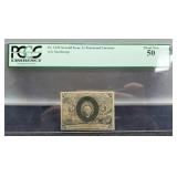 1863 5 Cent Slab Fractional Currency Note,