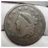 1838 Large Cent Large 8 And Stars