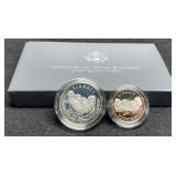 1991-S 2 Coin Proof Set "Mt. Rushmore" w/