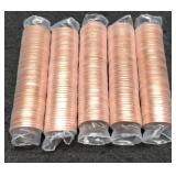 (5) BU Rolls 2009 Lincoln Bicentennial Cents