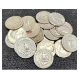 (20) Silver Washington Quarters