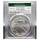 2021-(P) T! Slab Silver Eagle PCGS MS69 w/