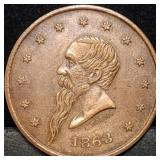 1863 Civil War Token Lindenmueller New York