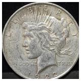 1922 Peace Silver Dollar