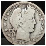 1903-O Barber Silver Half Dollar