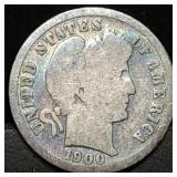 1900-S Barber Silver Dime