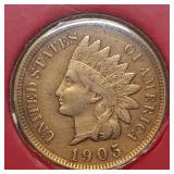 1905 Indian Head Cent in Holder