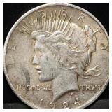 1924 Peace Silver Dollar