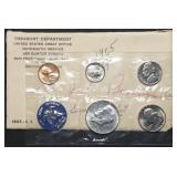 1965 Special Mint Set in Envelope, Silver Kennedy