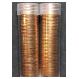 1974 & 1975 Gem BU Red Lincoln Penny Rolls