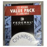 Federal 525 rnd Value Pack .22 LR Ammo