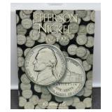 Jefferson Nickel Album 1962-1995 w/ 61 Coins