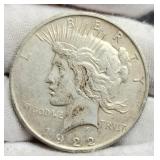 1922-D Peace Dollar