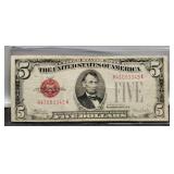 1928E $5 Red Seal Note