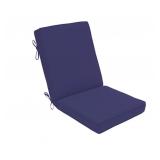 Allen+Roth Blue High Back Patio Chair Cushion