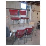 Vintage Table w/ 5 Chairs