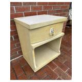 Vintage Night Stand w/Drawer Blonde Wood