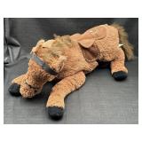 Vintage Hugfun Brown Plush Horse/Pony